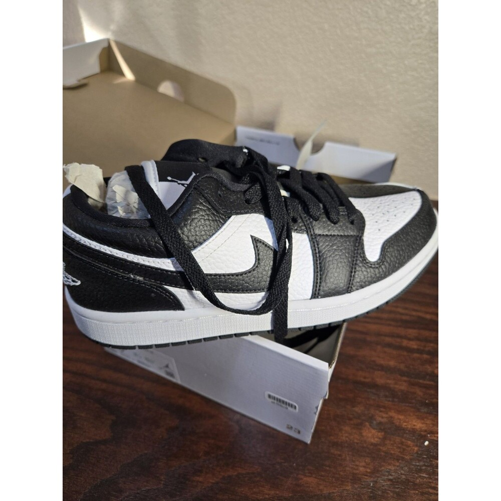 Nike Air Jordan 1 Low SE Homage Split White Black Shoes DR0502-101 Womens 8.5